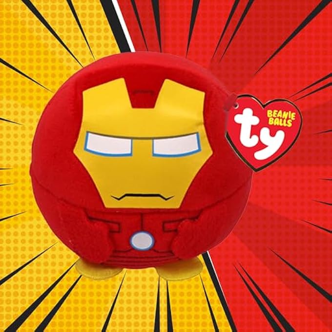 Ty BEANIE BALLS PLUSH MULTIPACKS - IRON MAN, MILES MORALES AND SPIDERMAN TEDDIES - SOFT PLUSH TOYS FOR BABIES AND CHILDREN - Image 3